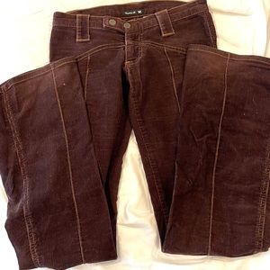 🦋Frankie B Brown Corduroy Low Riding Pants XS/2